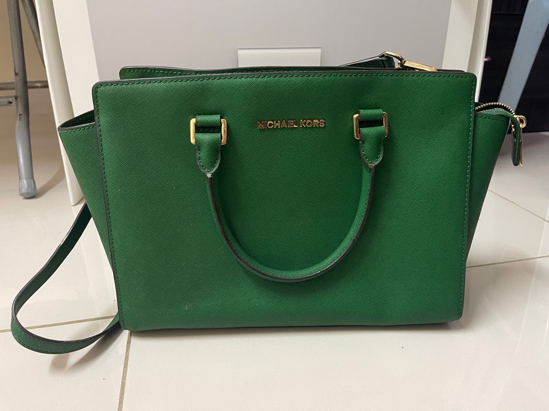 MICHAEL KORS Selma Large Satchel GOOSEBERRY