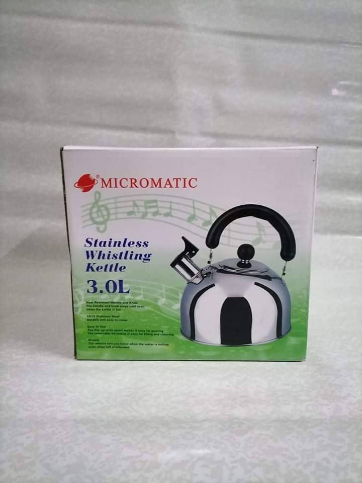 Micromatic Whistling Kettle 3.0l & 4.0l, TV & Home Appliances