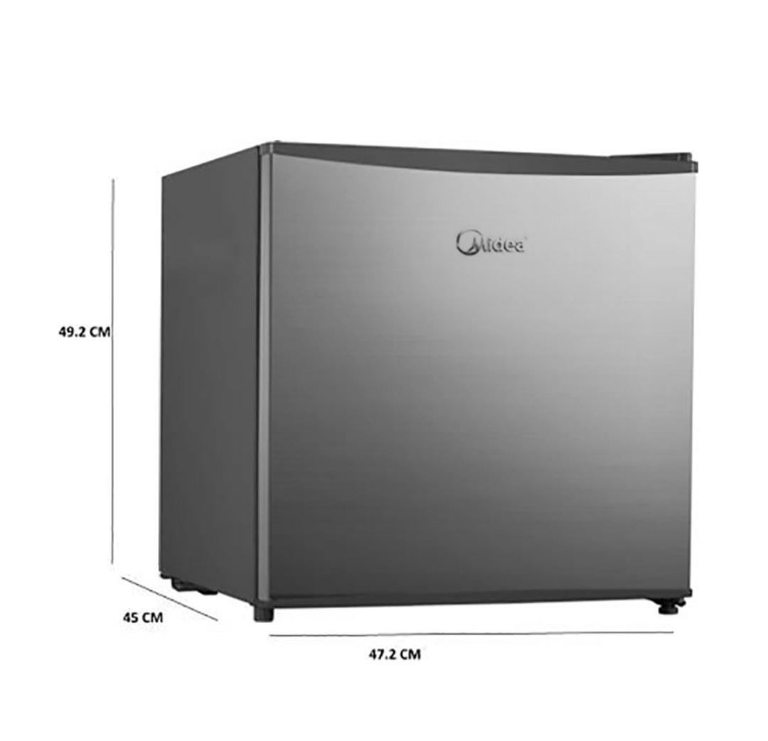 Midea Mini Bar Refrigerator 45 L silver, TV & Home Appliances, Kitchen