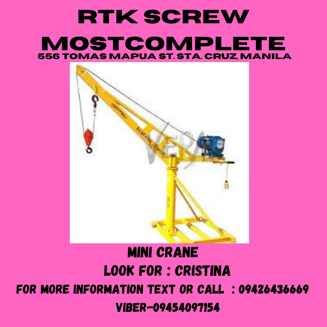 Mini Crane, Commercial & Industrial, Construction & Building Materials