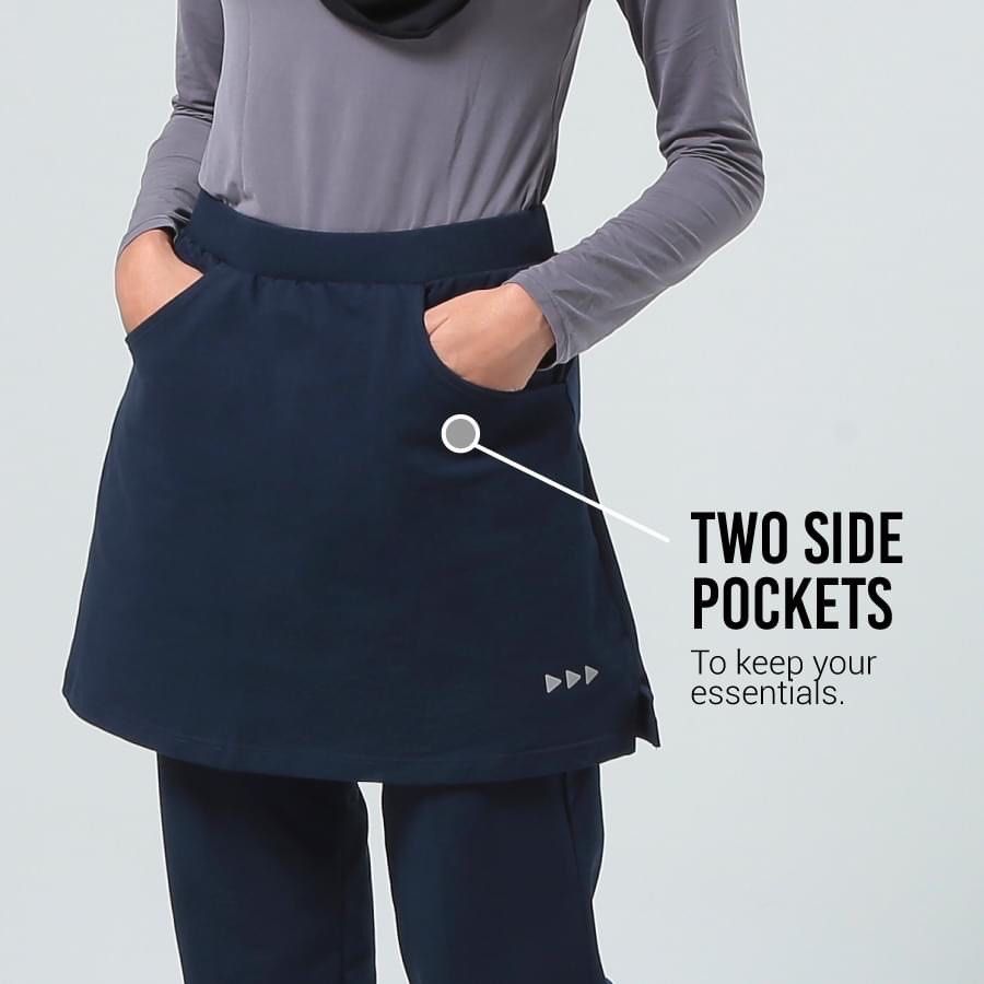 Skirt pants muslimah on sale