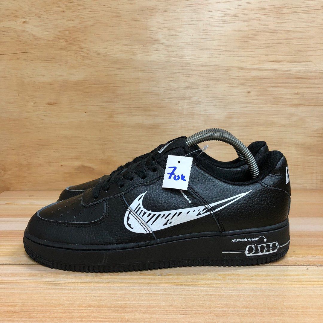 Air force 1 shop sketch black