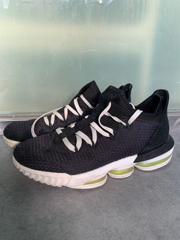 nike lebron 16 low black volt glow