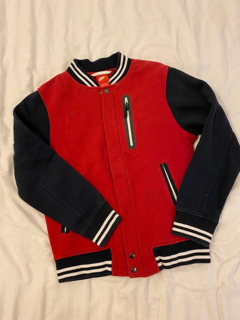 Nike varsity jacket, Women's Fashion, Coats, Jackets and Outerwear on
