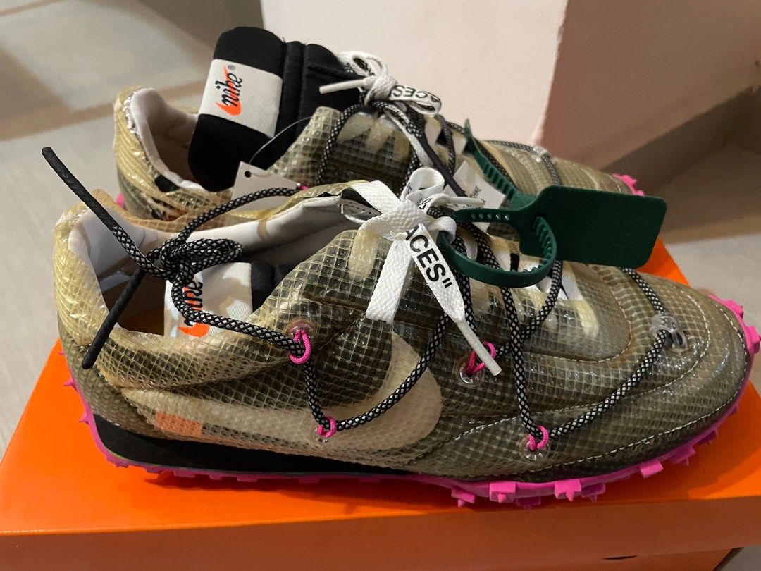 nike waffle racer off white mens