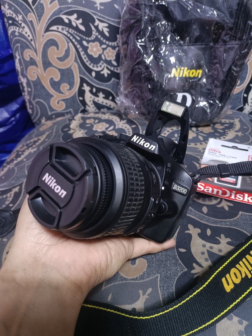 Nikon d3200 DSLR set (Category: Cameras) located in Caloocan City. Submitted by mr.carlo_dslr_laptop (Listing ID 1212657319, Image 3). Description: Nikon d3200 with 18-55mm Kitlens 24megapixel DSLR Good Condition For 12,000 Cash For 12,000 Cash For 12,000 Cash With Charger With Battery With Strap nikon With Lens Cap with Camera bag free Sd card Good condition No Errors And Defect With Autofocus and FLASH Presentable Unit.. Cash on Delivery LBC de