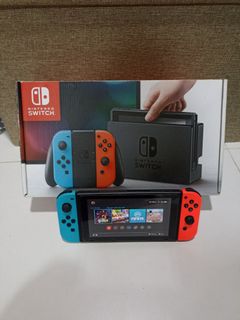 Nintendo Switch Full set with Box and Accessories, Video Gaming ...