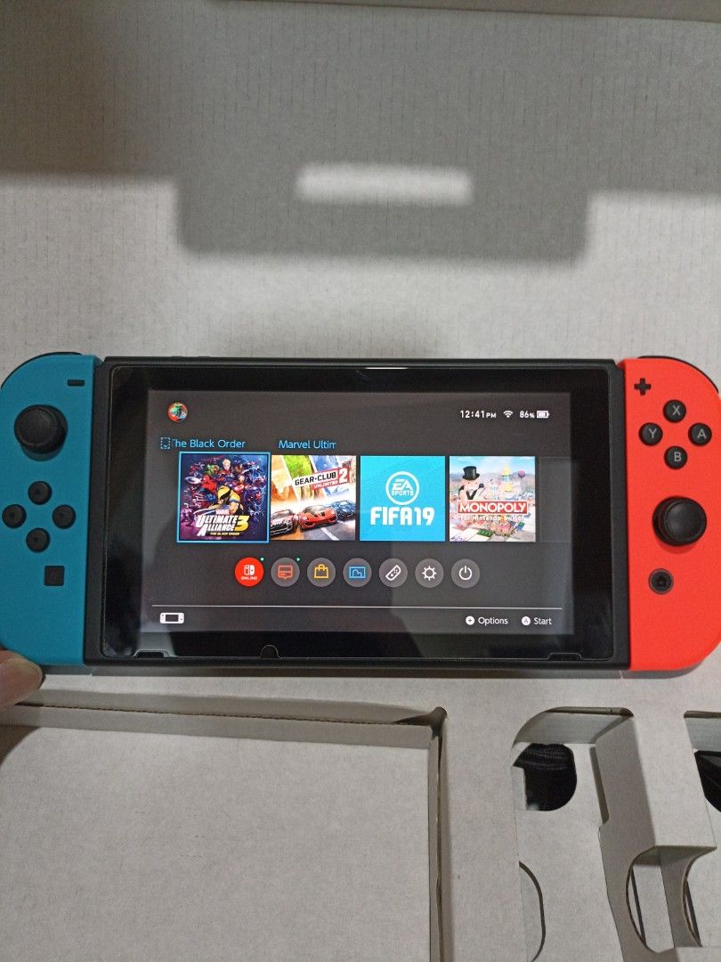 Nintendo Switch Full set with Box and Accessories, Video Gaming ...