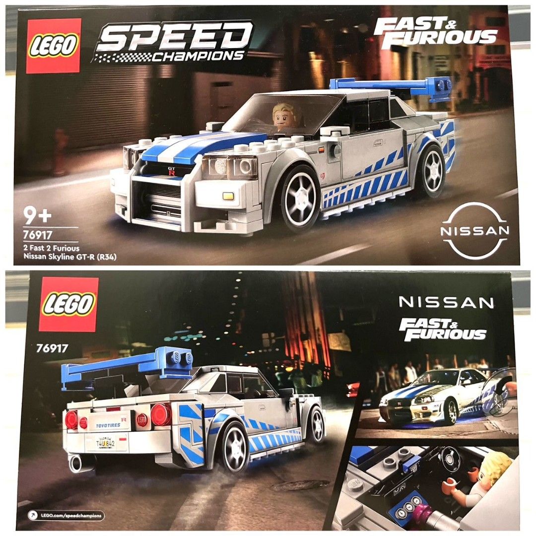 Nissan Skyline GT-R (R34) LEGO 76917 Speed Champions  2 Fast 2 Furious,  Hobbies & Toys, Collectibles & Memorabilia, Fan Merchandise on Carousell