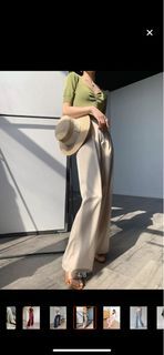 Off white or cream elegant formal trousers SMALL