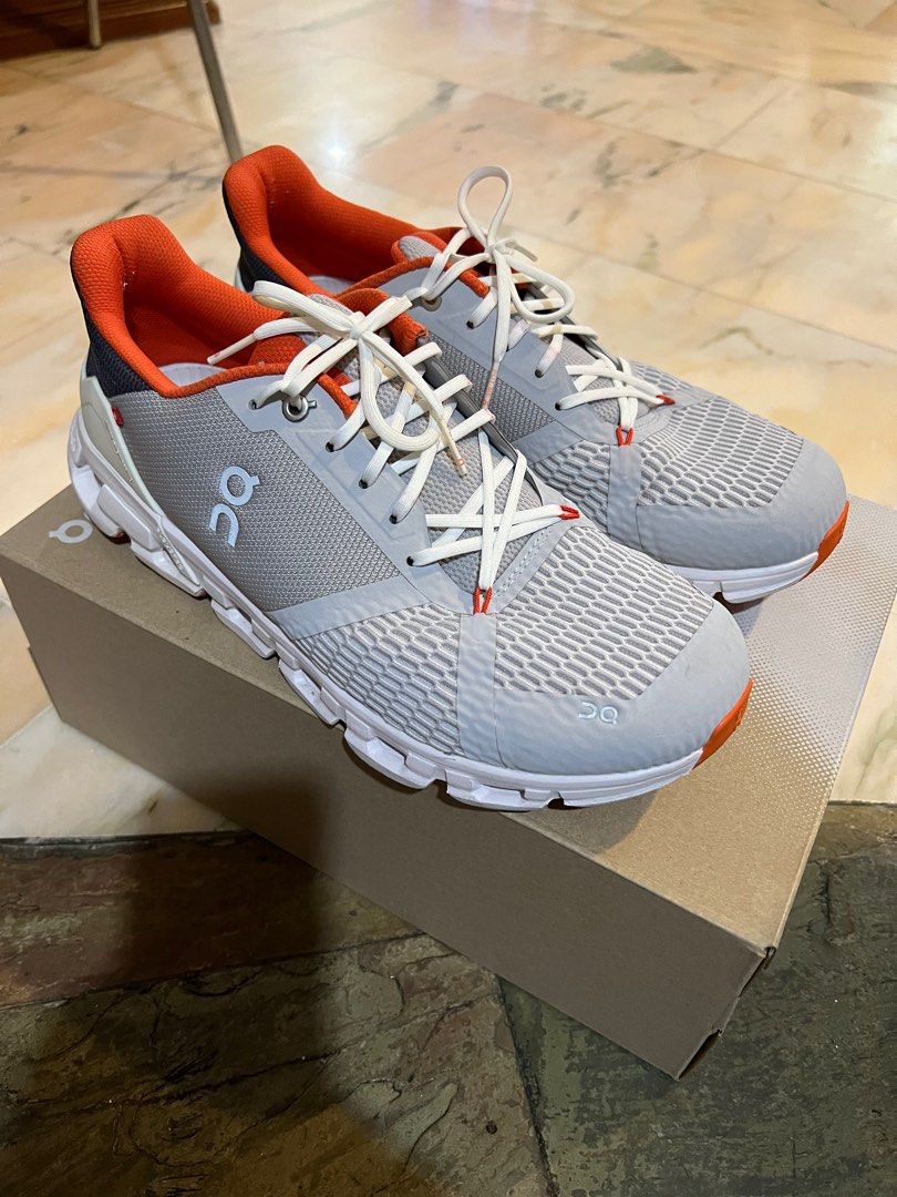 ON Running Cloudflyer (Glacier/Flame), Men's Fashion, Footwear