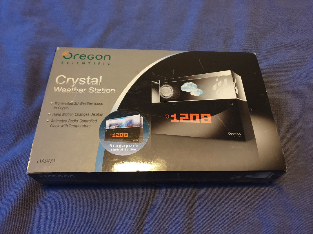 Oregon Scientific Crystal Weather Station BA900 (Rare Singapore Special