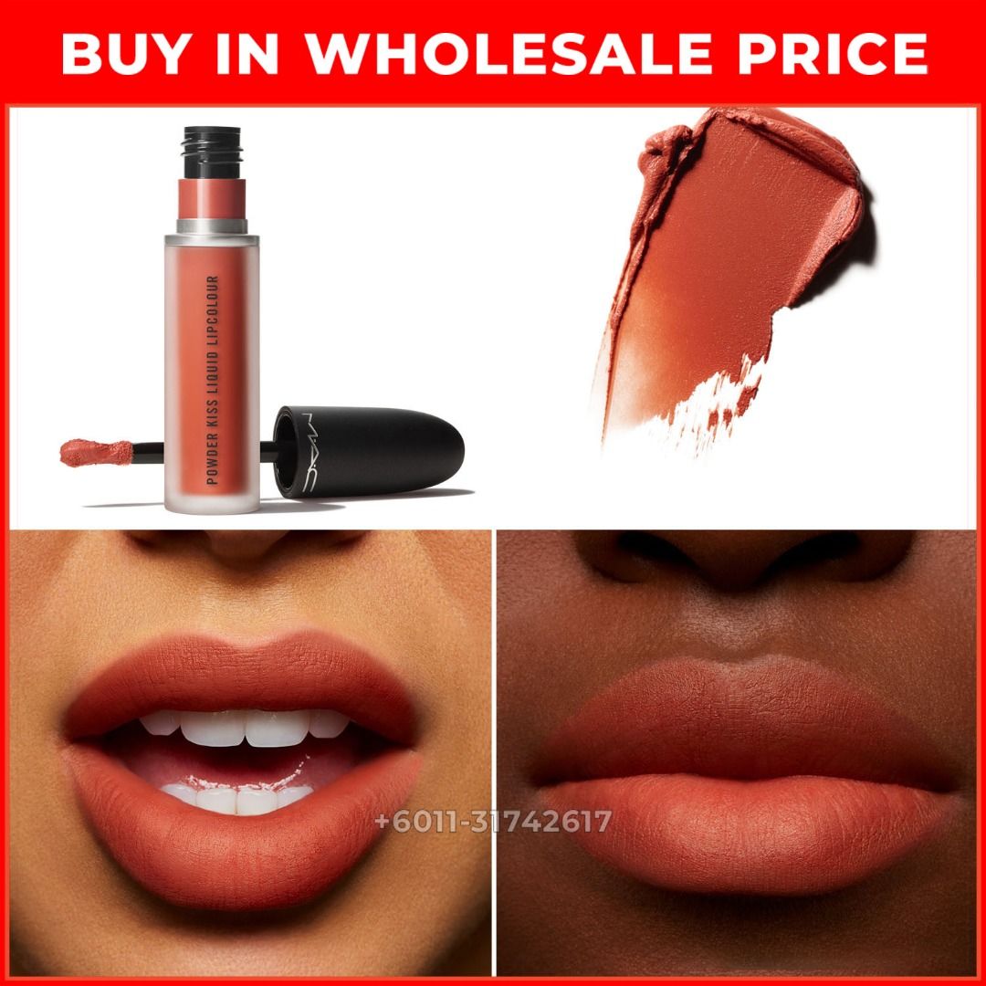 [ORIGINAL] MAC POWDER KISS LIQUID LIPCOLOUR LIP GLOSS (998 Sorry Not