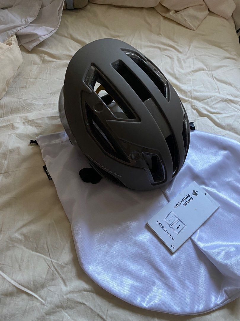 Pas Normal x sweet protection MIPS dark olive helmet ✨ (Category: Bicycles) located in Marikina City. Submitted by vintagebackyard (Listing ID 1212715484, Image 1). Description: Like new. Used thrice..
