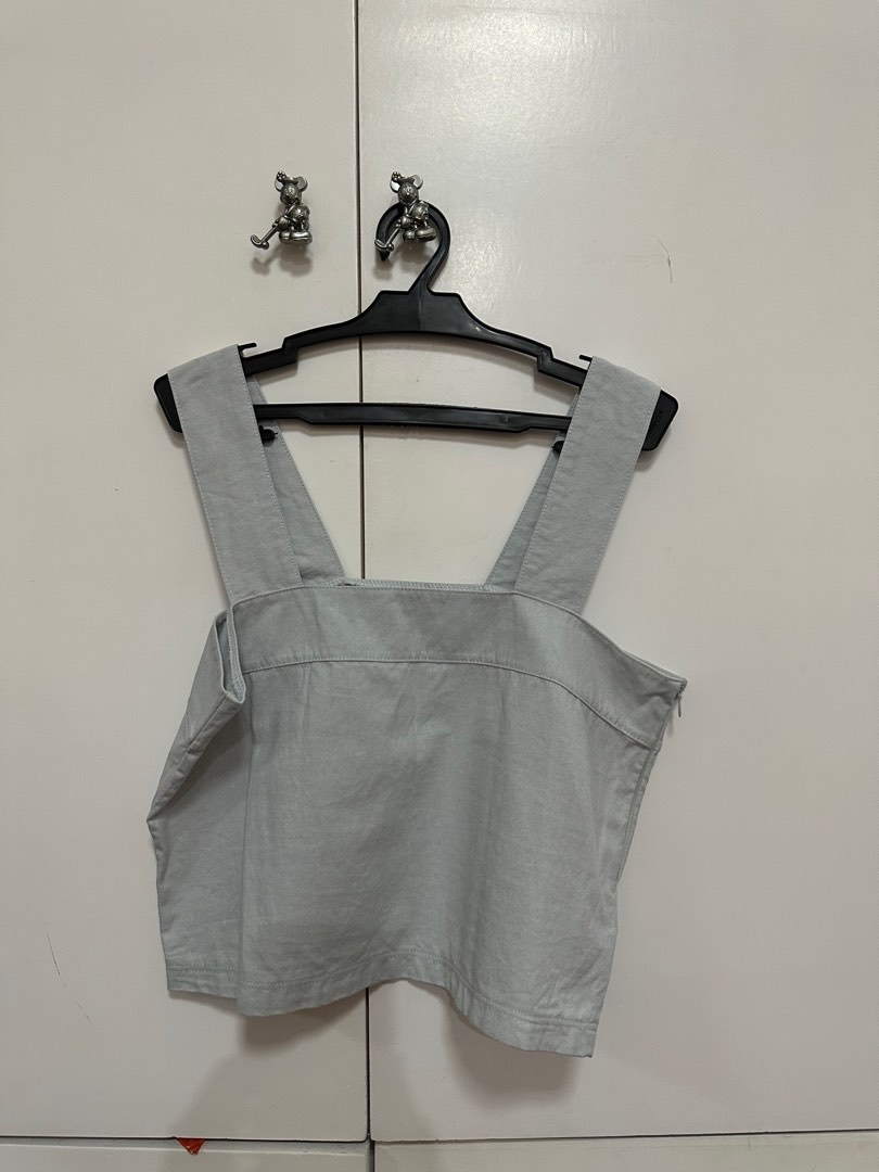 Pastel blue top, Women's Fashion, Tops, Sleeveless on Carousell