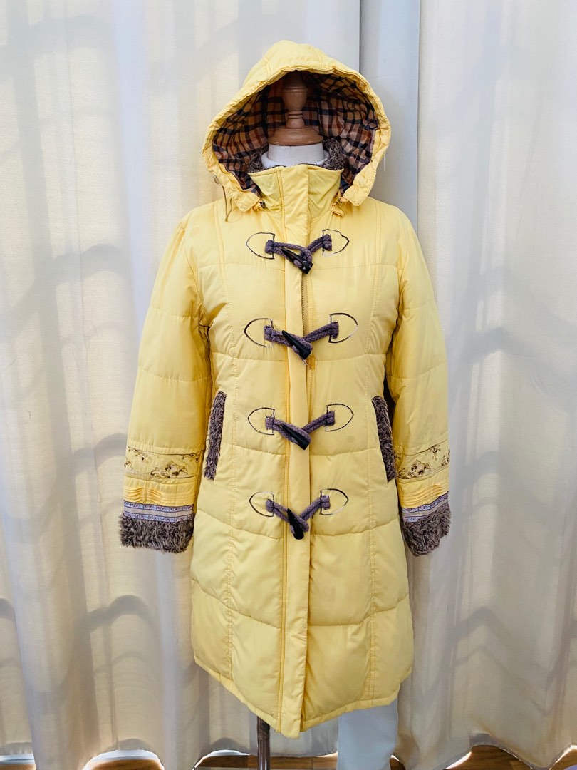 Pastel yellow 2025 puffer jacket