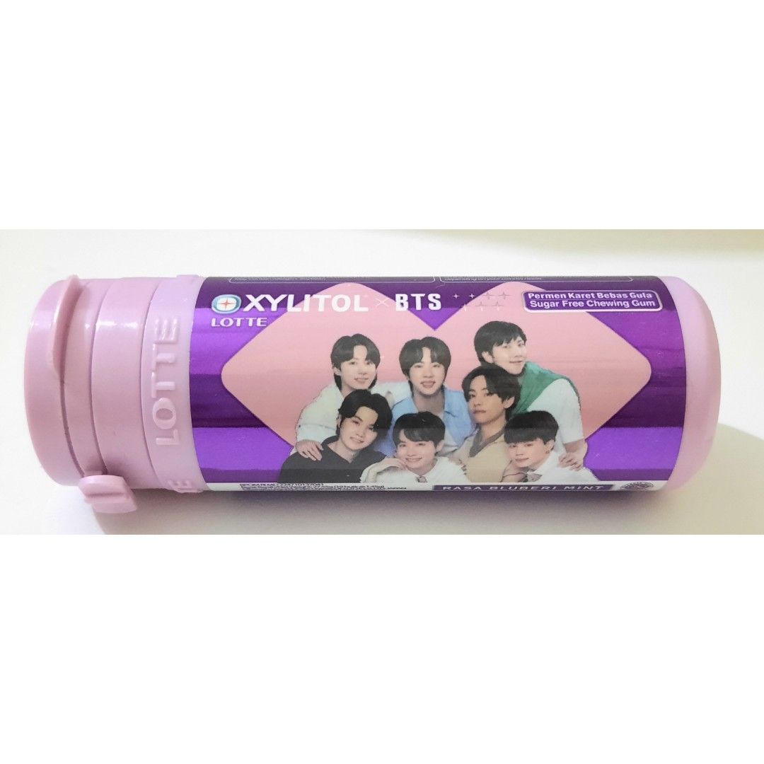 Permen karet Lotte Xylitol BTS 27,55 gram, Makanan & Minuman, Snek di