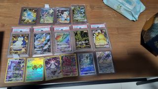 Pokémon cards slabs and some crown zenith
