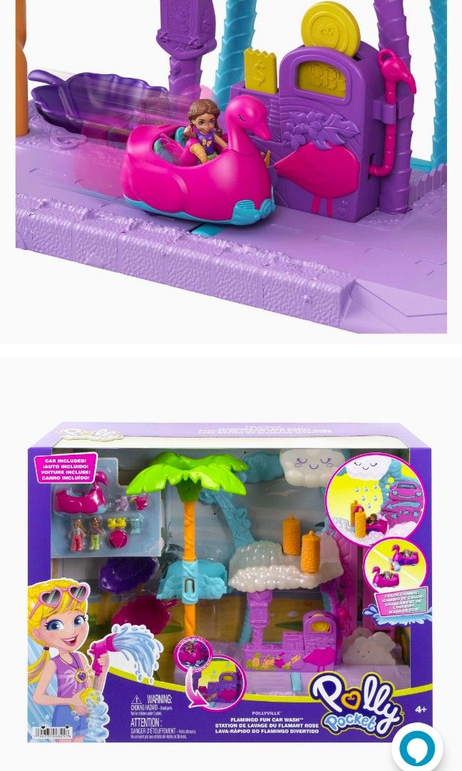 Polly pocket car wash deals