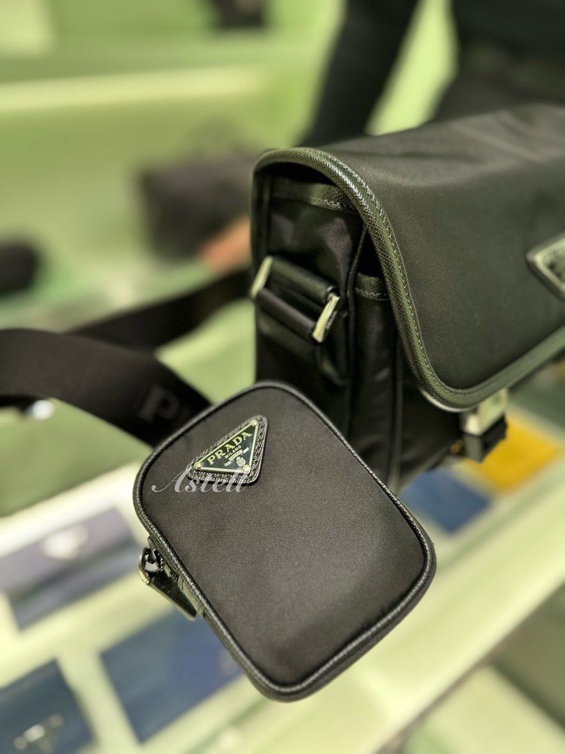 Shop PRADA RE NYLON Unisex Nylon Street Style Leather Crossbody Bag by  AceGlobal