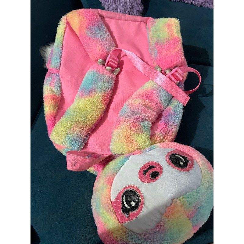 Preloved Justice Backpack Sloth Buku Alat Tulis Alat Tulis di