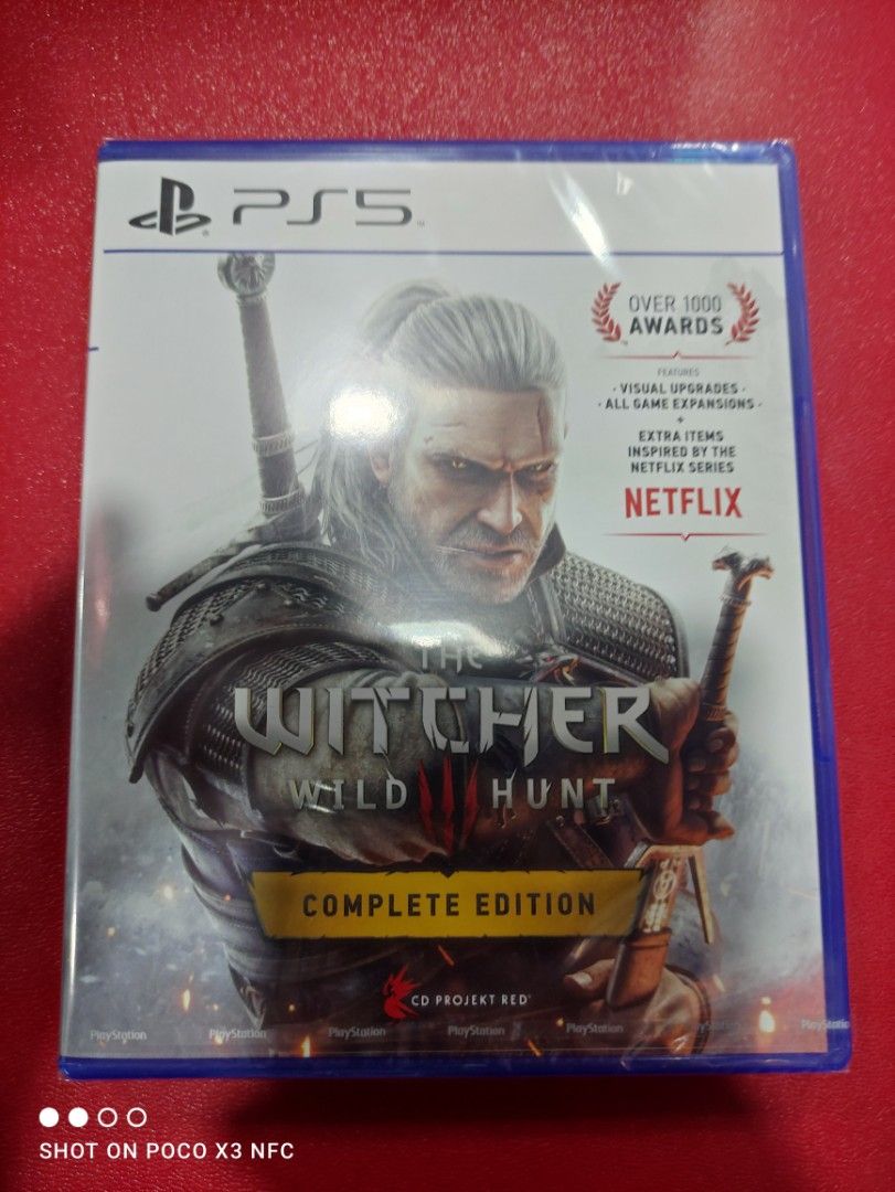 PS5 WITCHER WILD HUNT 3 (Category: PlayStation) located in Makati City. Submitted by yomyom_onlineshop (Listing ID 1212711959, Image 1). Description: For Sale Only Brandnew Sealed No To trade/SWAP Delivery within the day Taguig Market Market Can book Via lalamove Less Time Less Effort Cod,Gcash,Banktransfer.