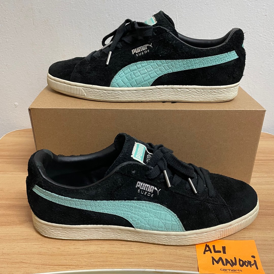 Puma suede diamond black hotsell
