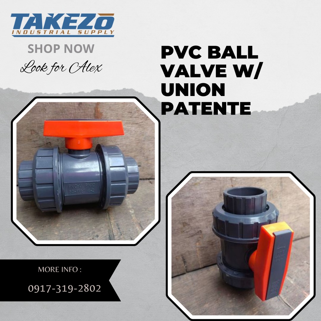 pvc ball valve w/ union patente (950/pc), Commercial & Industrial