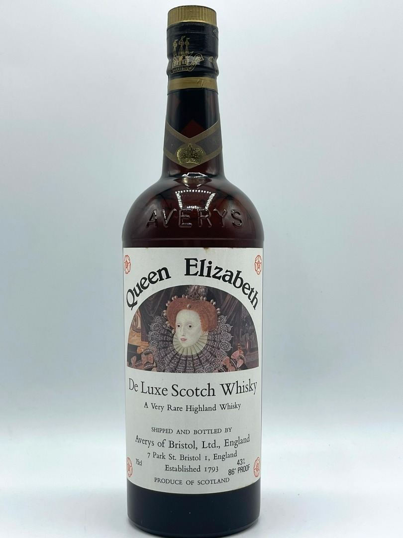 Queen Elizabeth De Luxe Scotch Whisky 750ml A Very Rare Highland Whisky