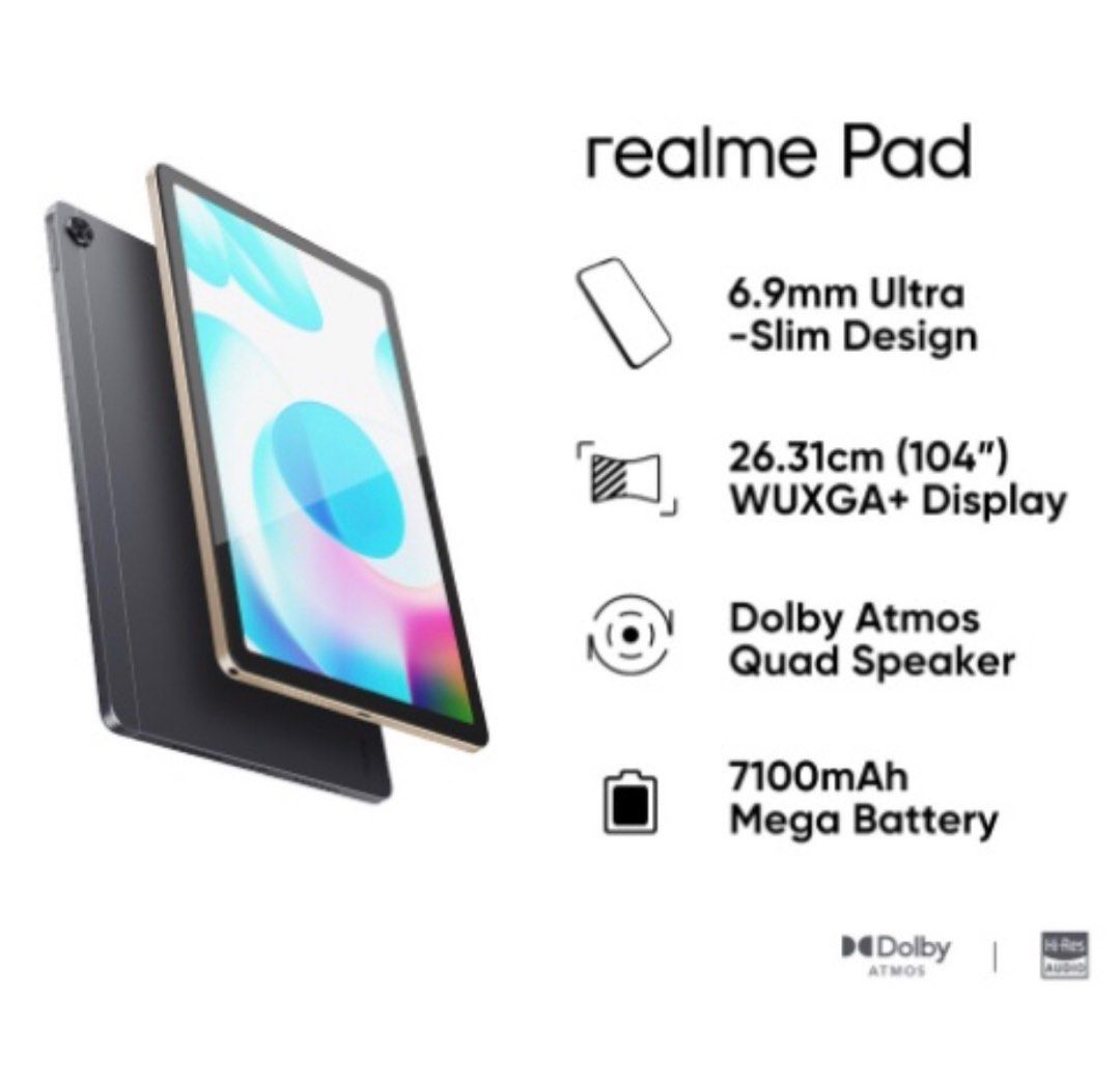 Realme pad Lte (4gb/64gb), Mobile Phones & Gadgets, Tablets, Android on ...
