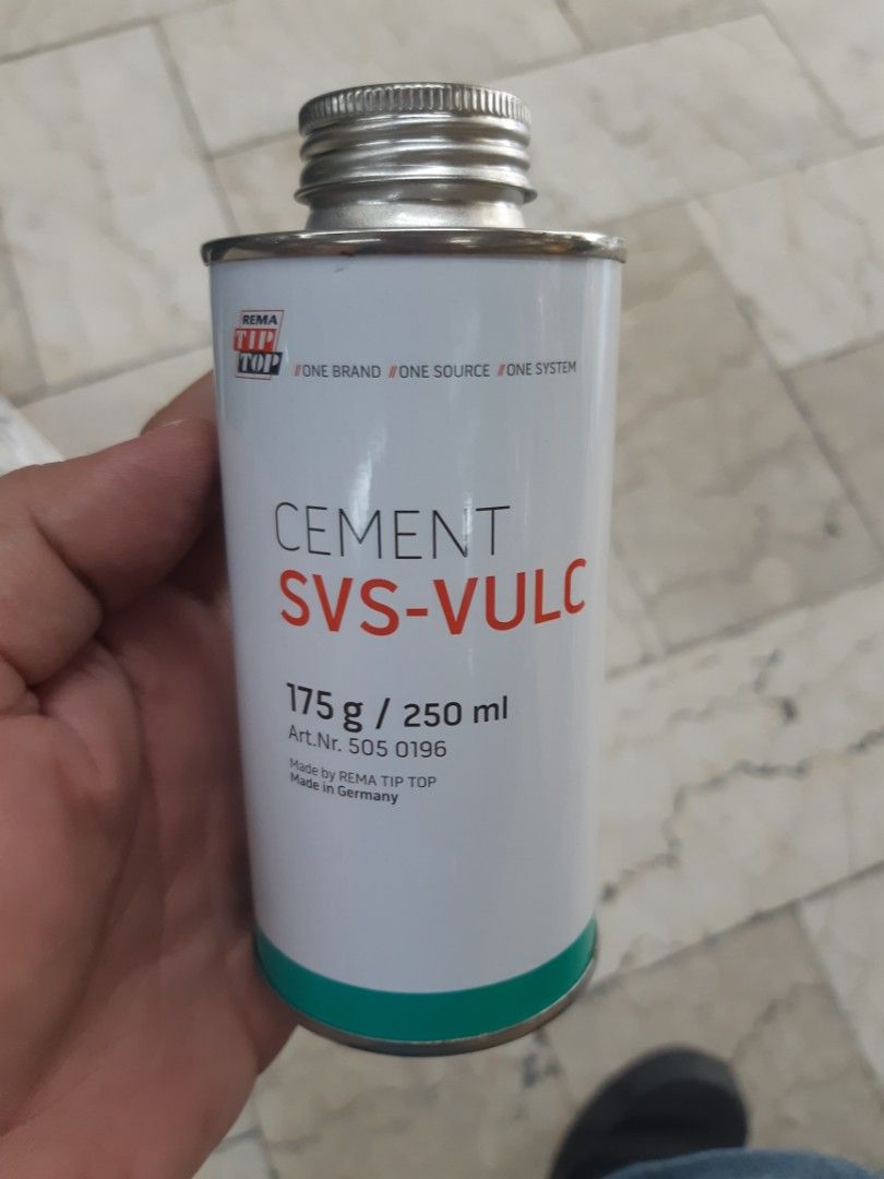 Rema tip top SVSVULC vulcanizing cement adhesive Black 250ml, 3500