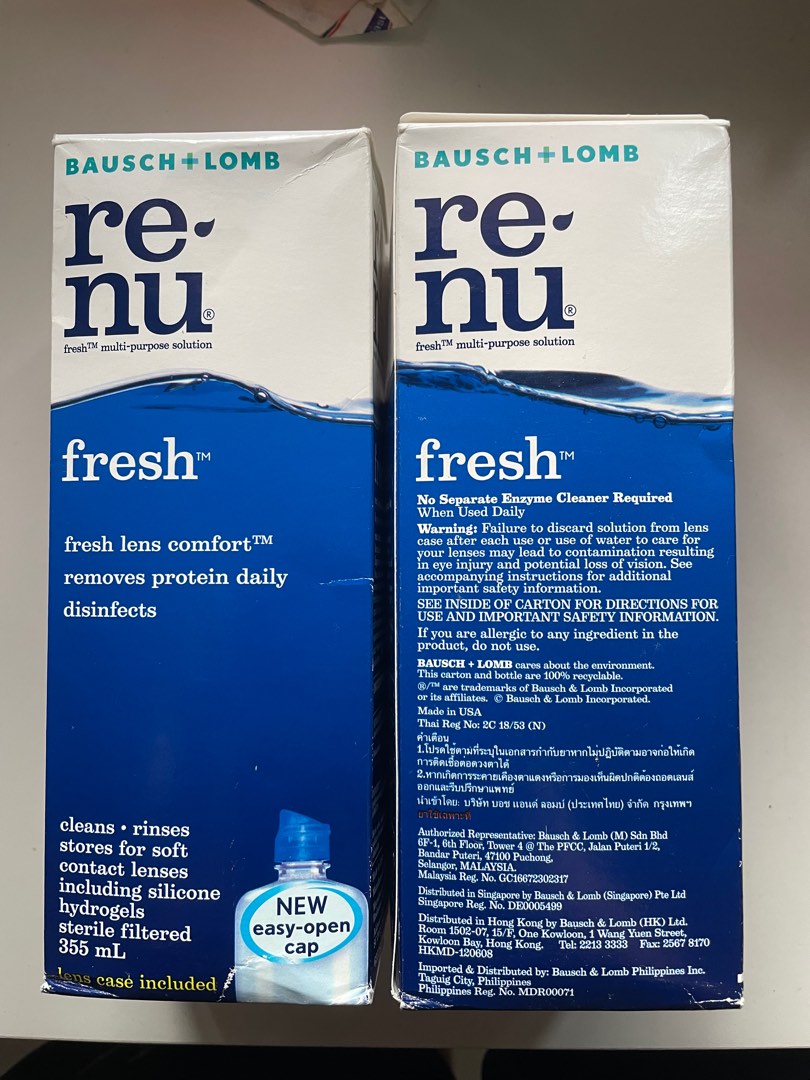 renu fresh contact lens solution (expired!), Beauty & Personal Care