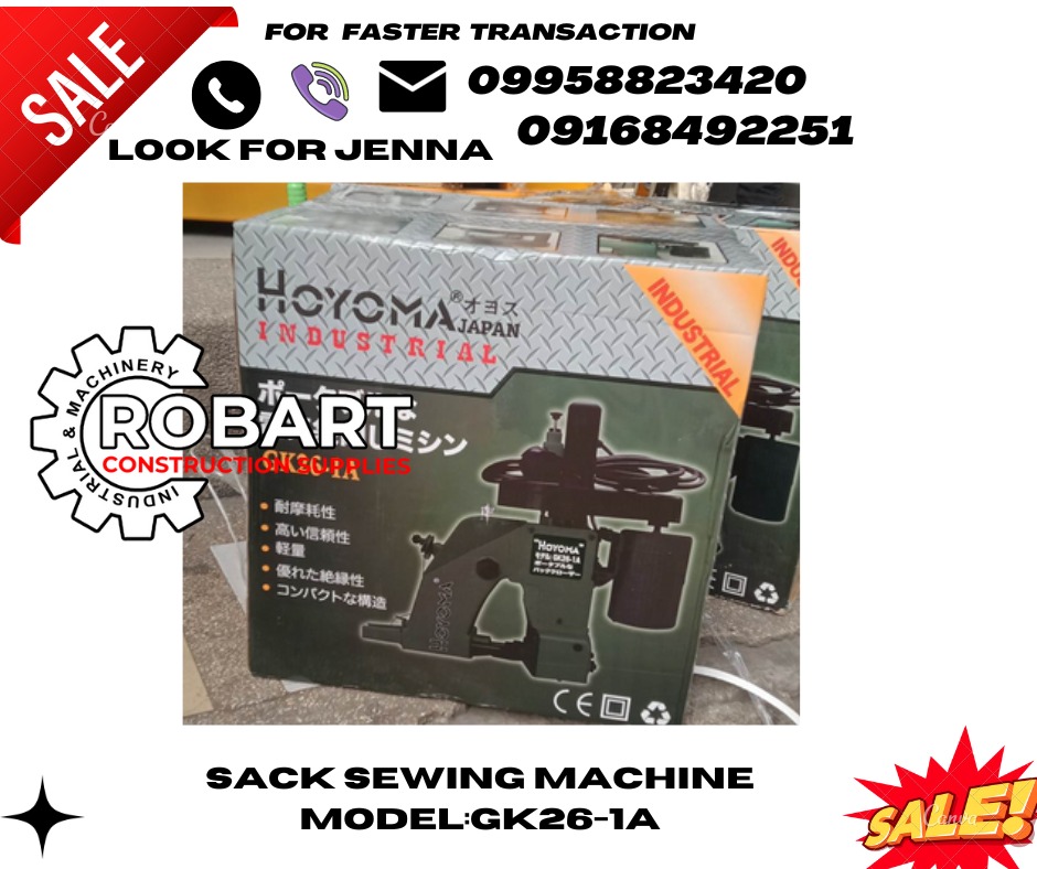 Sack sewing machine Modelgk261A, Commercial & Industrial