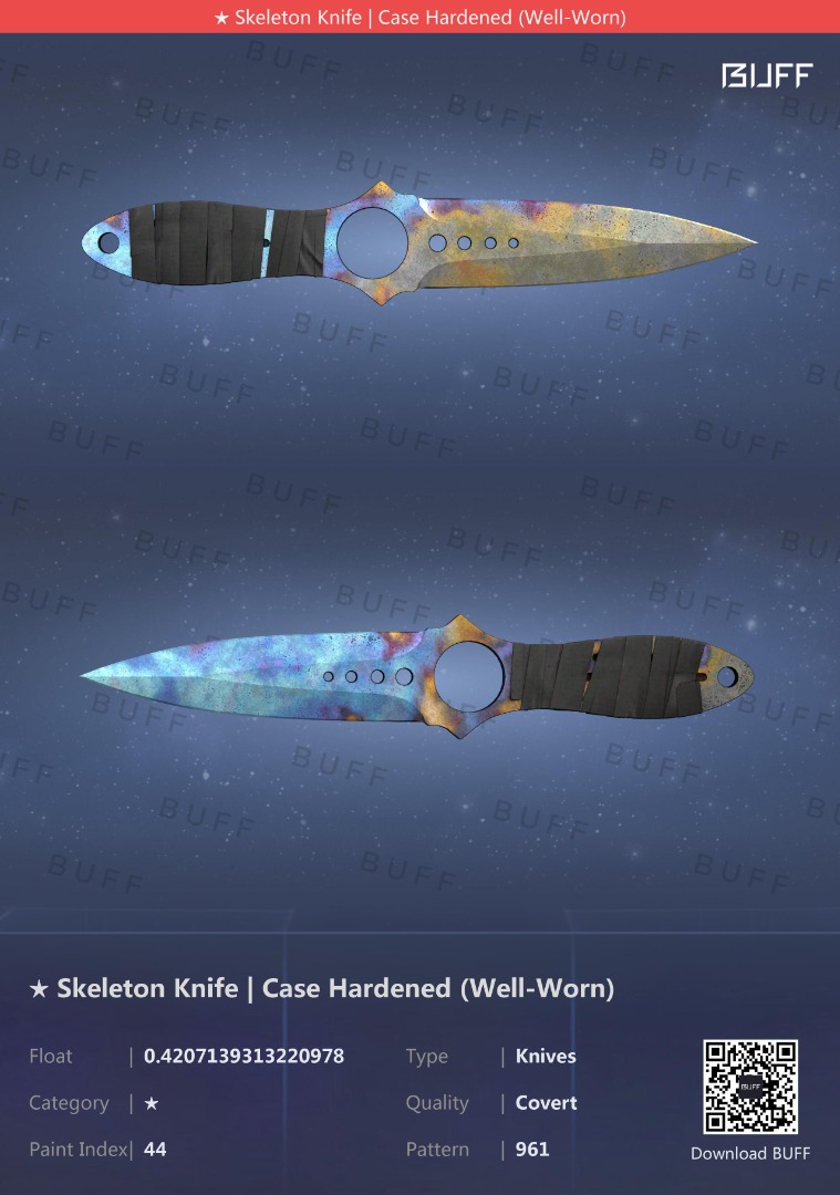 Skeleton Knife Case Hardened (BLUE GEM), Video Gaming, Gaming Accessories, InGame Products on