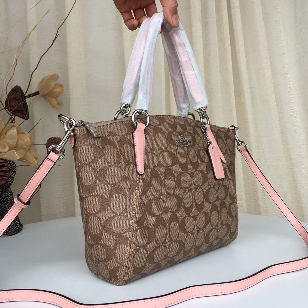 Small kelsey satchel sales in signature canvas
