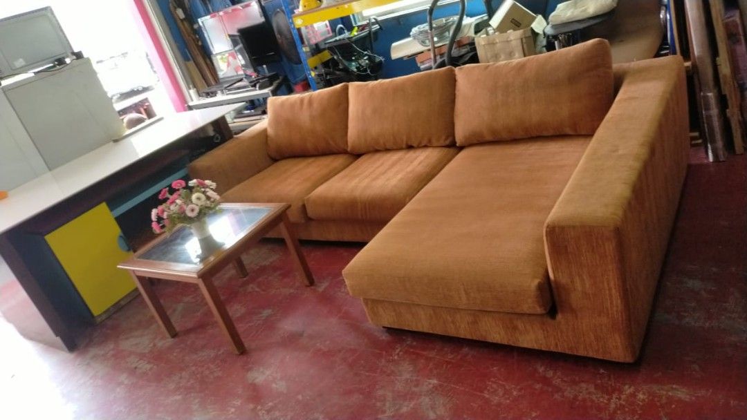 Sofa L shape Terpakai, Furniture & Home Living, Furniture, Other Home