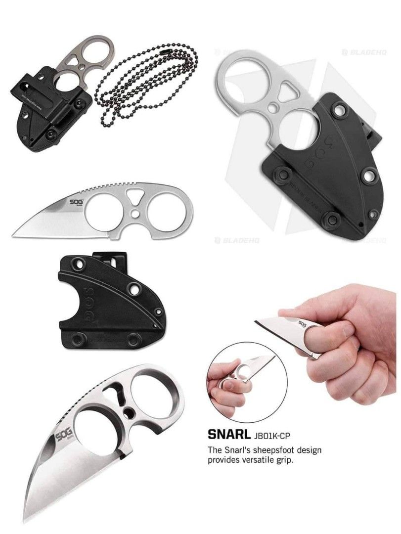 SOG SNARL Hiking Camping Utility Knife, Sports Equipment, Hiking