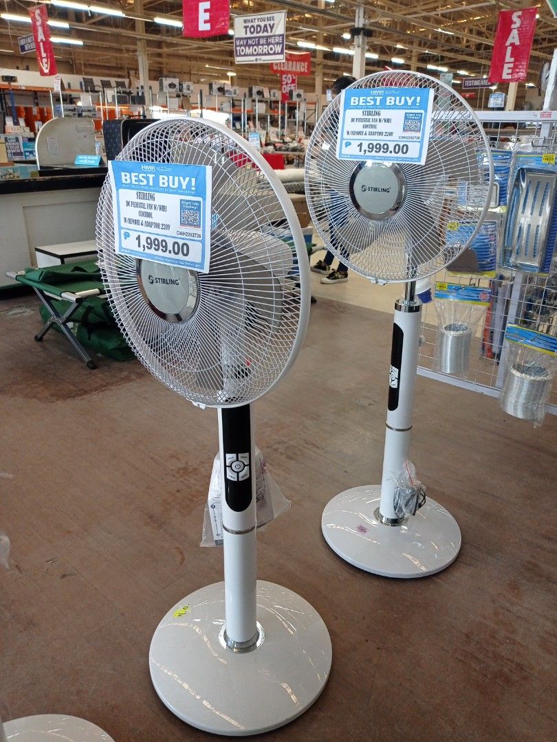 striling dc pedestal fan w/wifi control, Furniture & Home Living