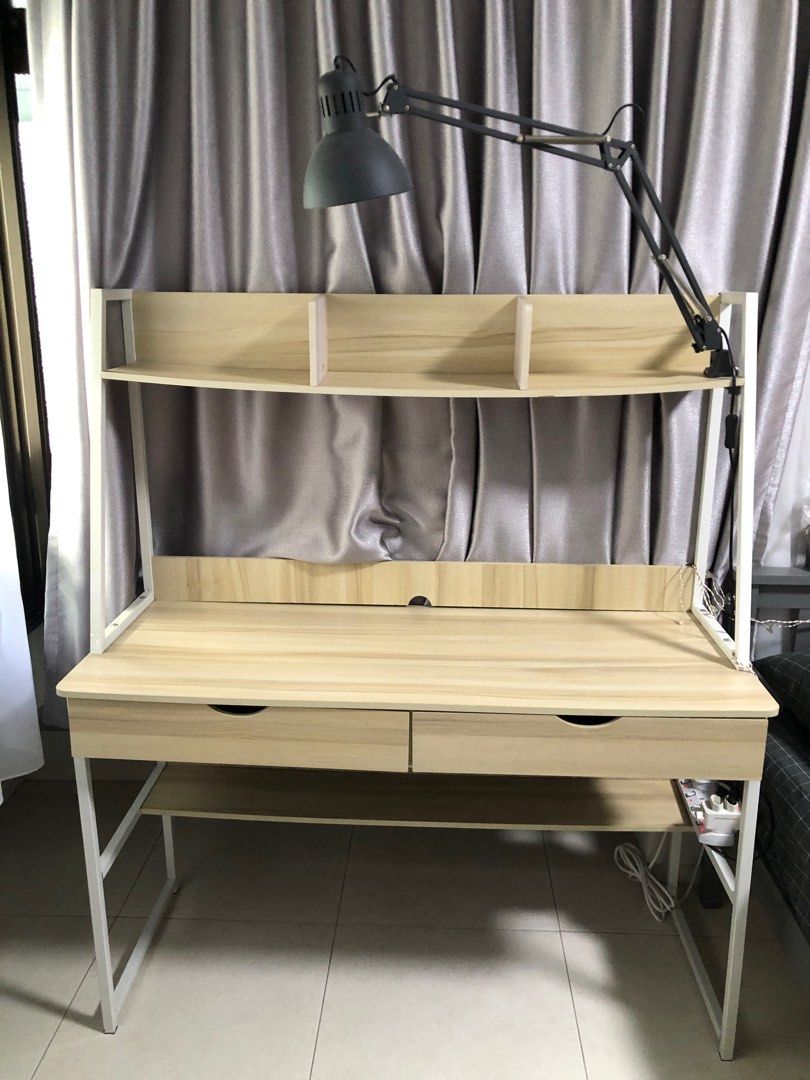 Studying table& Ikea table light selling together , Furniture & Home