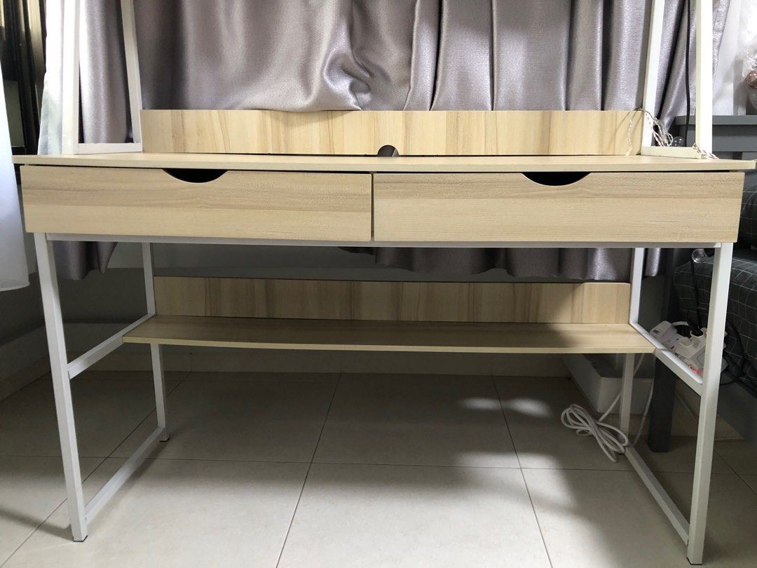 Studying table& Ikea table light selling together , Furniture & Home