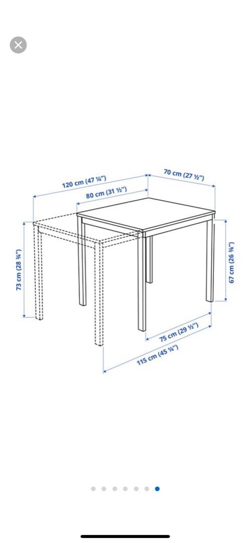 Tables Ikea Vangsta Extendable, Furniture & Home Living, Furniture