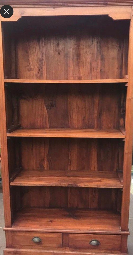 Teakwood shelves, Furniture & Home Living, Furniture, Shelves,