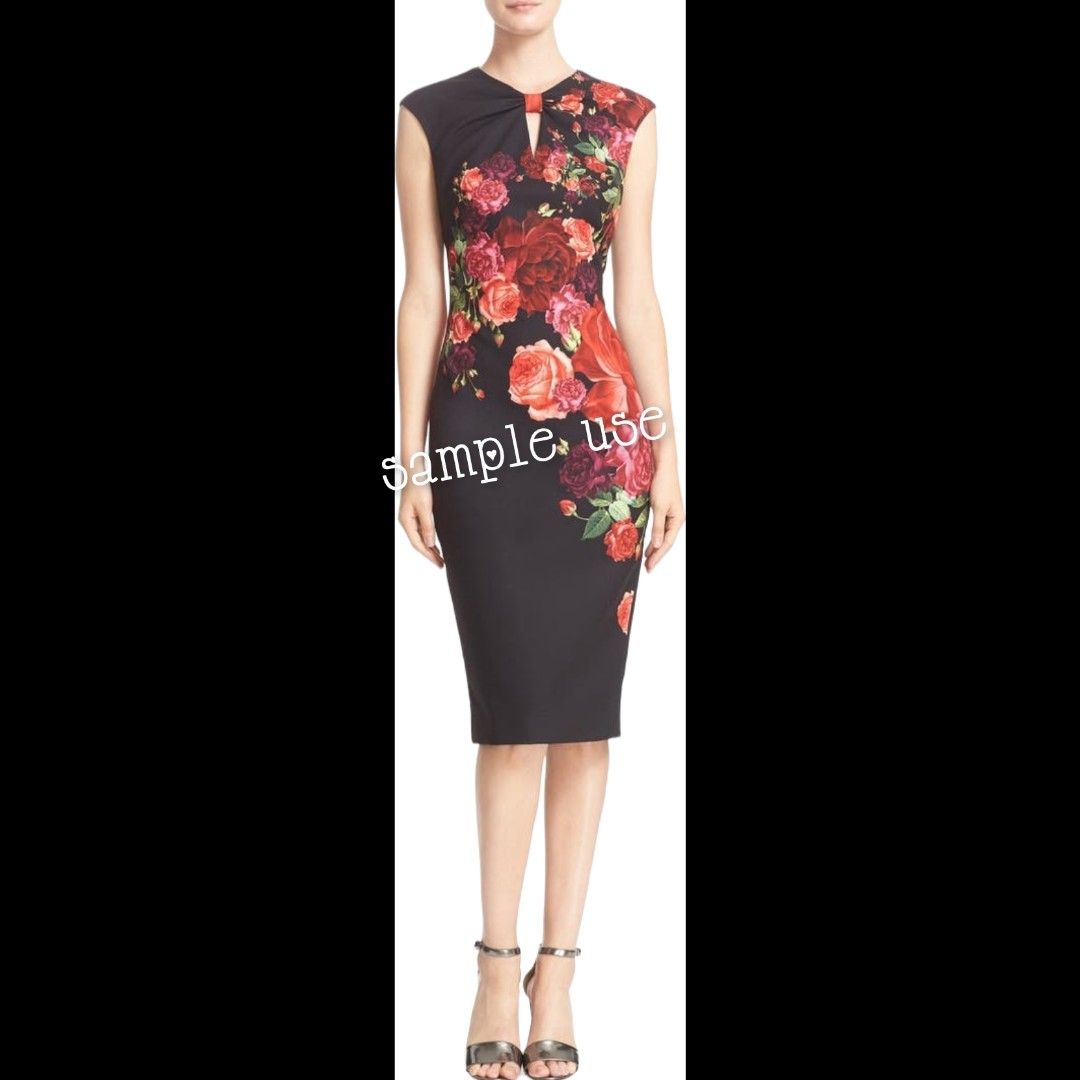 Ted baker rose deals print dress