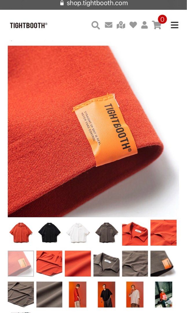 Tightbooth Jersey Open Polo （orange）