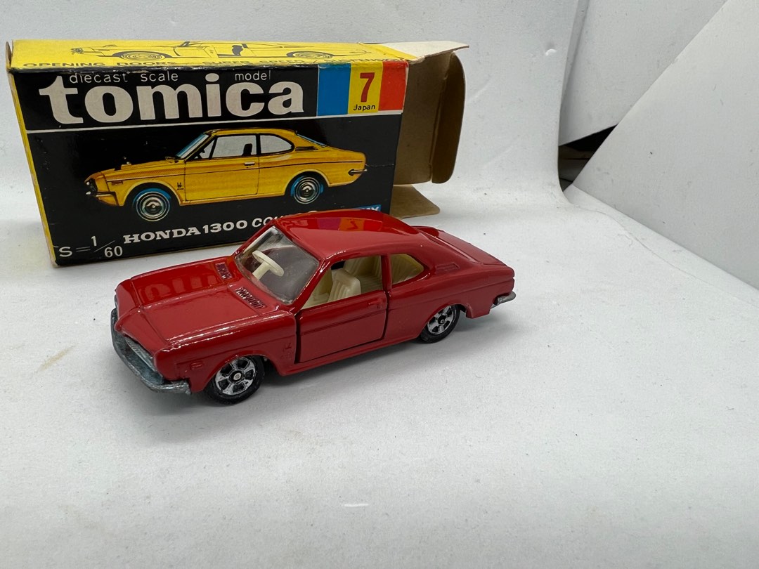 tomy tomica 黑盒7 honda 1300 coupe 9 japan 日本製1A 轆早期色點