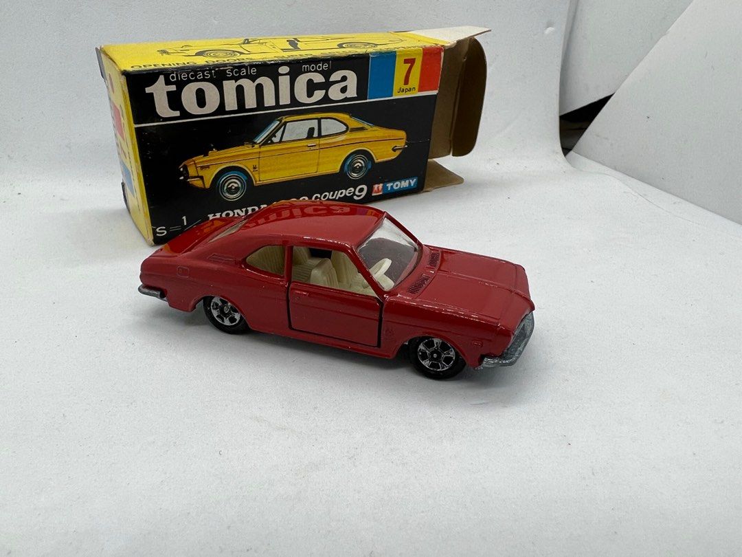 tomy tomica 黑盒7 honda 1300 coupe 9 japan 日本製1A 轆早期色點盒