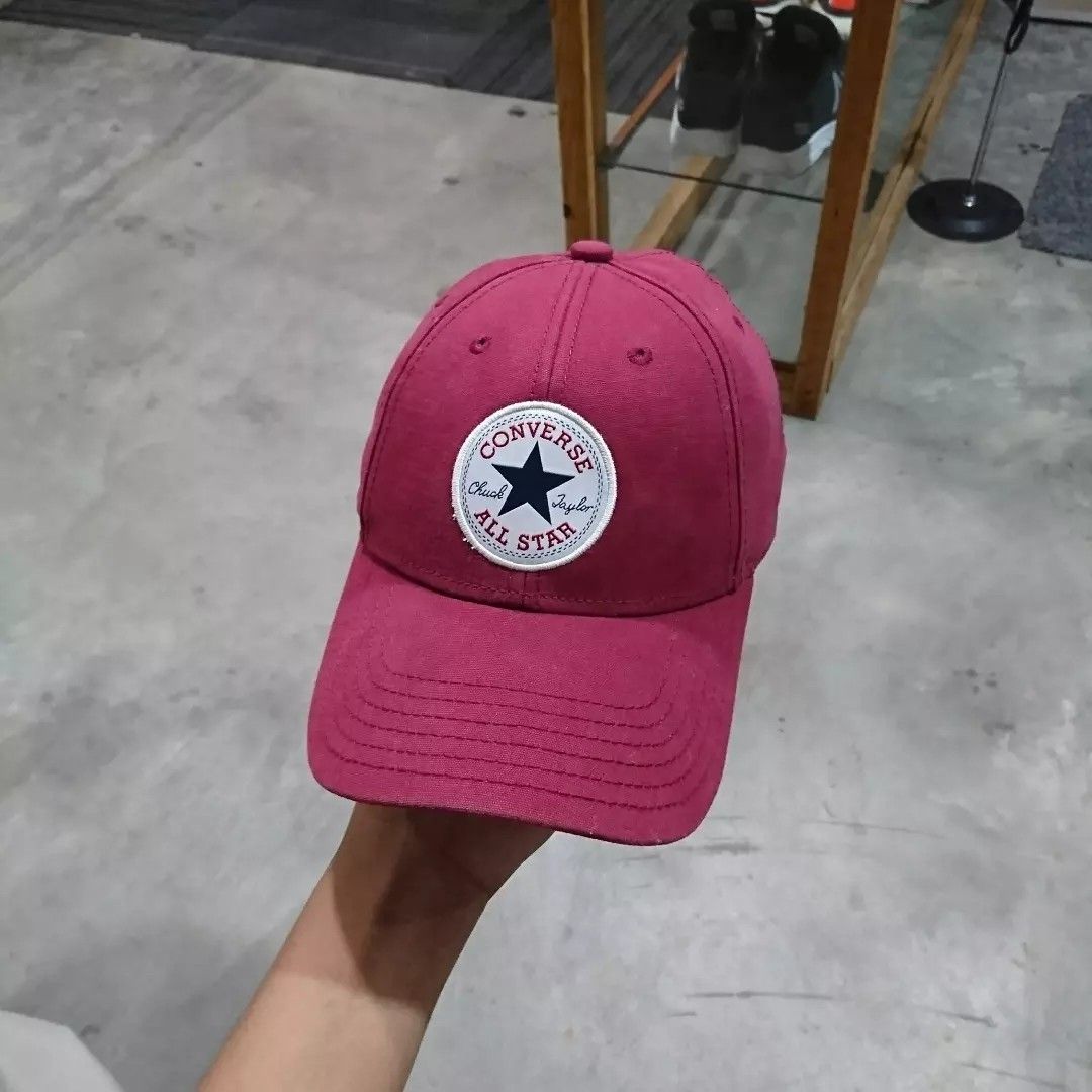 topi converse original maroon