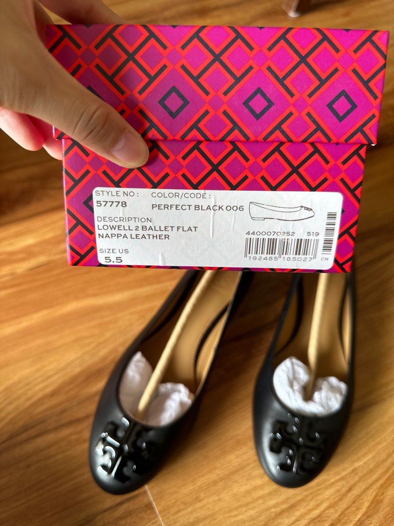 Tory Burch Lowell 2 ballet flat Women s Fashion Footwear Flats on Carousell