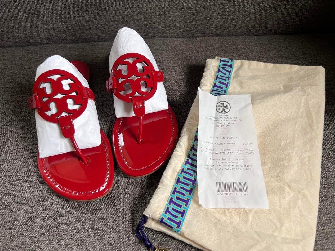 Tory Burch Miller Sandals Size 8 Women s Fashion Footwear