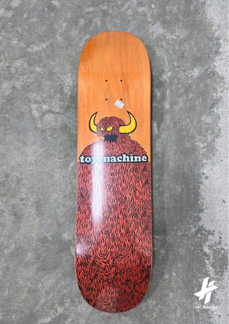 TOY MACHINE TOY MACHINE FURRY MONSTER 8" SKATEBOARD DECK, Sports